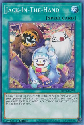 Jack-In-The-Hand (MP21-EN209) - 2021 Tin of Ancient Battles 1st Edition - Premium Yugioh Single from Konami - Just $0.13! Shop now at Game Crave Tournament Store