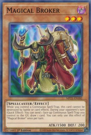 Magical Broker (MP21-EN182) - 2021 Tin of Ancient Battles 1st Edition - Premium Yugioh Single from Konami - Just $0.25! Shop now at Game Crave Tournament Store