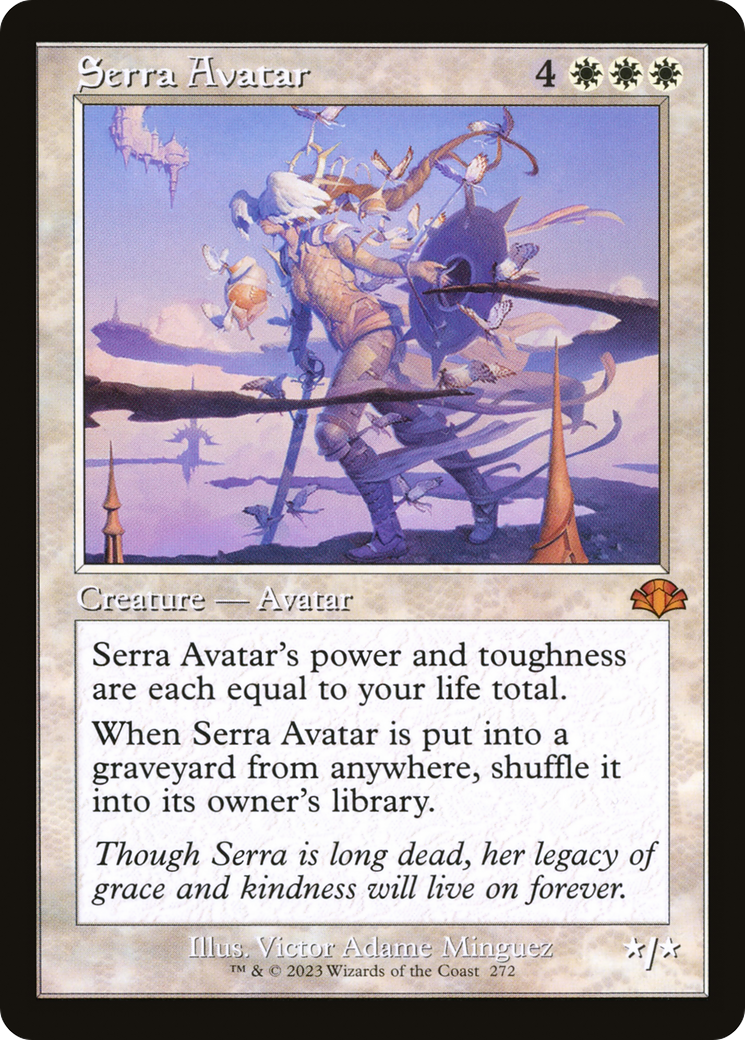 Serra Avatar (DMR-272) - Dominaria Remastered - Premium MTG Single from Wizards of the Coast - Just $0.08! Shop now at Game Crave Tournament Store