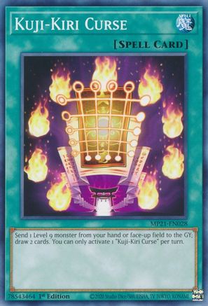 Kuji-Kiri Curse (MP21-EN028) - 2021 Tin of Ancient Battles 1st Edition - Premium Yugioh Single from Konami - Just $0.25! Shop now at Game Crave Tournament Store