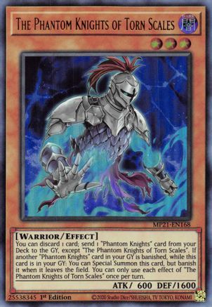 The Phantom Knights of Torn Scales (MP21-EN168) - 2021 Tin of Ancient Battles 1st Edition - Premium Yugioh Single from Konami - Just $0.60! Shop now at Game Crave Tournament Store