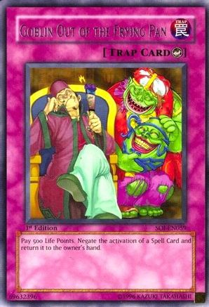 Goblin Out of the Frying Pan (SOI-EN059) - Shadow of Infinity Unlimited - Premium Yugioh Single from Konami - Just $0.08! Shop now at Game Crave Tournament Store
