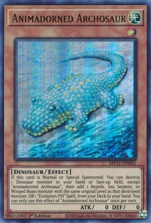 Animadorned Archosaur (MP21-EN062) - 2021 Tin of Ancient Battles 1st Edition - Premium Yugioh Single from Konami - Just $0.26! Shop now at Game Crave Tournament Store