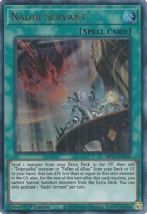 Nadir Servant (MP21-EN135) - 2021 Tin of Ancient Battles 1st Edition - Premium Yugioh Single from Konami - Just $1.08! Shop now at Game Crave Tournament Store