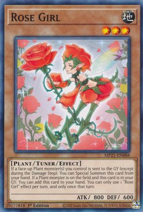 Rose Girl (MP21-EN088) - 2021 Tin of Ancient Battles 1st Edition - Premium Yugioh Single from Konami - Just $0.21! Shop now at Game Crave Tournament Store
