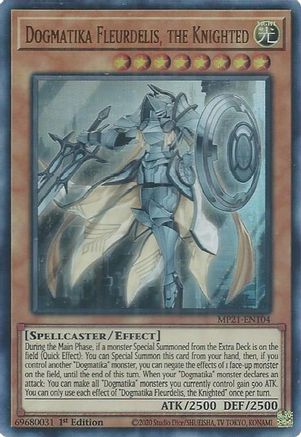 Dogmatika Fleurdelis, the Knighted (MP21-EN104) - 2021 Tin of Ancient Battles 1st Edition - Premium Yugioh Single from Konami - Just $0.25! Shop now at Game Crave Tournament Store