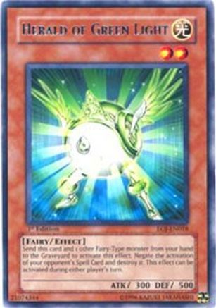 Herald of Green Light (EOJ-EN018) - Enemy of Justice 1st Edition - Premium Yugioh Single from Konami - Just $1.06! Shop now at Game Crave Tournament Store