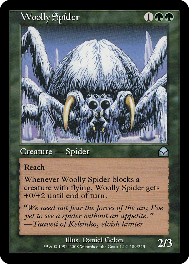 Woolly Spider (ME2-189) - Masters Edition II - Premium MTG Single from Wizards of the Coast - Just $0! Shop now at Game Crave Tournament Store