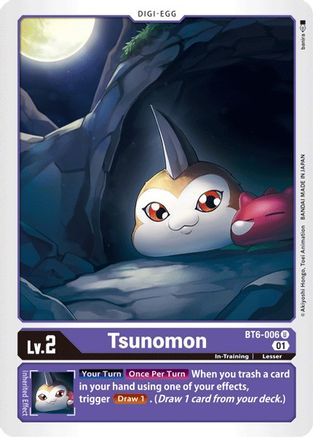 Tsunomon (BT6-006) - Double Diamond - Premium Digimon Single from Bandai - Just $1.27! Shop now at Game Crave Tournament Store