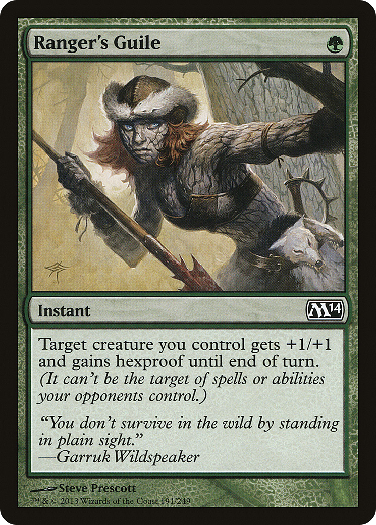 Ranger's Guile (M14-191) - Magic 2014 - Premium MTG Single from Wizards of the Coast - Just $0.08! Shop now at Game Crave Tournament Store