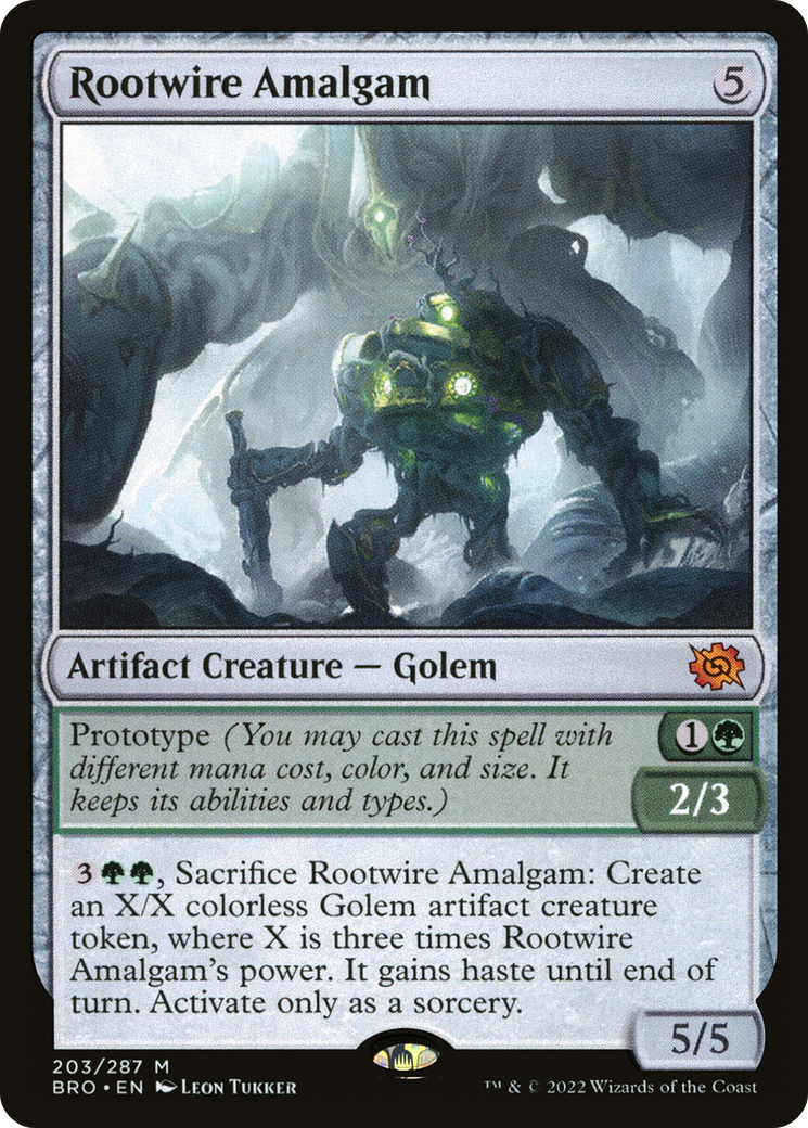 Rootwire Amalgam (BRO-203) - The Brothers' War - Premium MTG Single from Wizards of the Coast - Just $0.09! Shop now at Game Crave Tournament Store