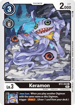 Keramon - BT2-053 (Tamer Party Vol. 3 Promo) (BT2-053) - Release Special Booster - Premium Digimon Single from Bandai - Just $1.27! Shop now at Game Crave Tournament Store