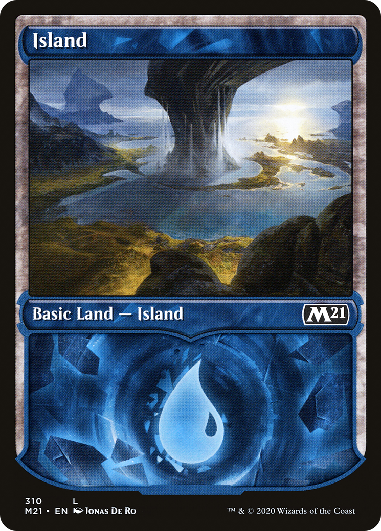 Island (M21-310) - Core Set 2021: (Showcase) Foil - Premium MTG Single from Wizards of the Coast - Just $0.82! Shop now at Game Crave Tournament Store