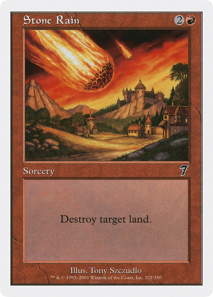 Stone Rain (7ED-221) - Seventh Edition - Premium MTG Single from Wizards of the Coast - Just $0.25! Shop now at Game Crave Tournament Store
