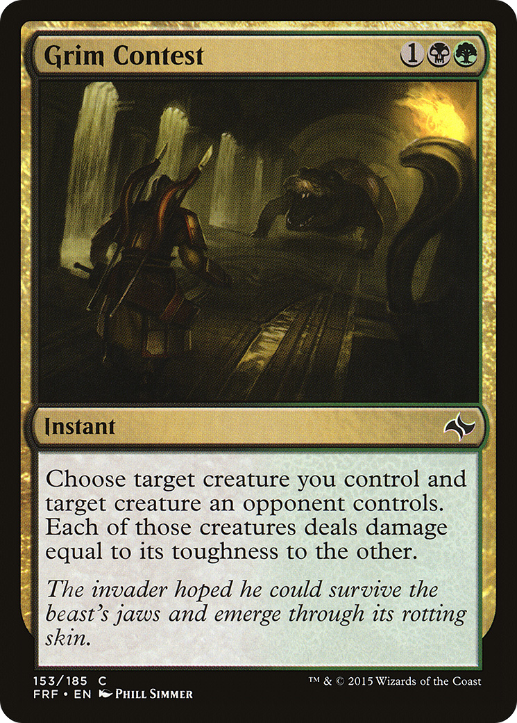 Grim Contest (FRF-153) - Fate Reforged - Premium MTG Single from Wizards of the Coast - Just $0.08! Shop now at Game Crave Tournament Store