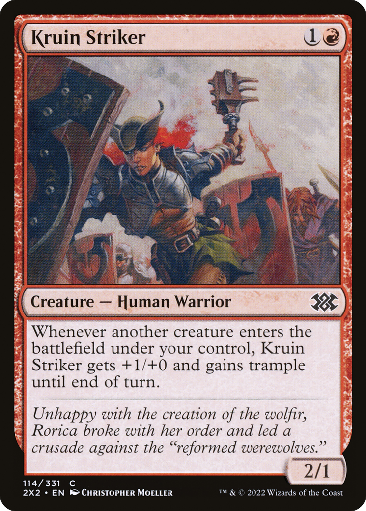 Kruin Striker (2X2-114) - Double Masters 2022 Foil - Premium MTG Single from Wizards of the Coast - Just $0.08! Shop now at Game Crave Tournament Store