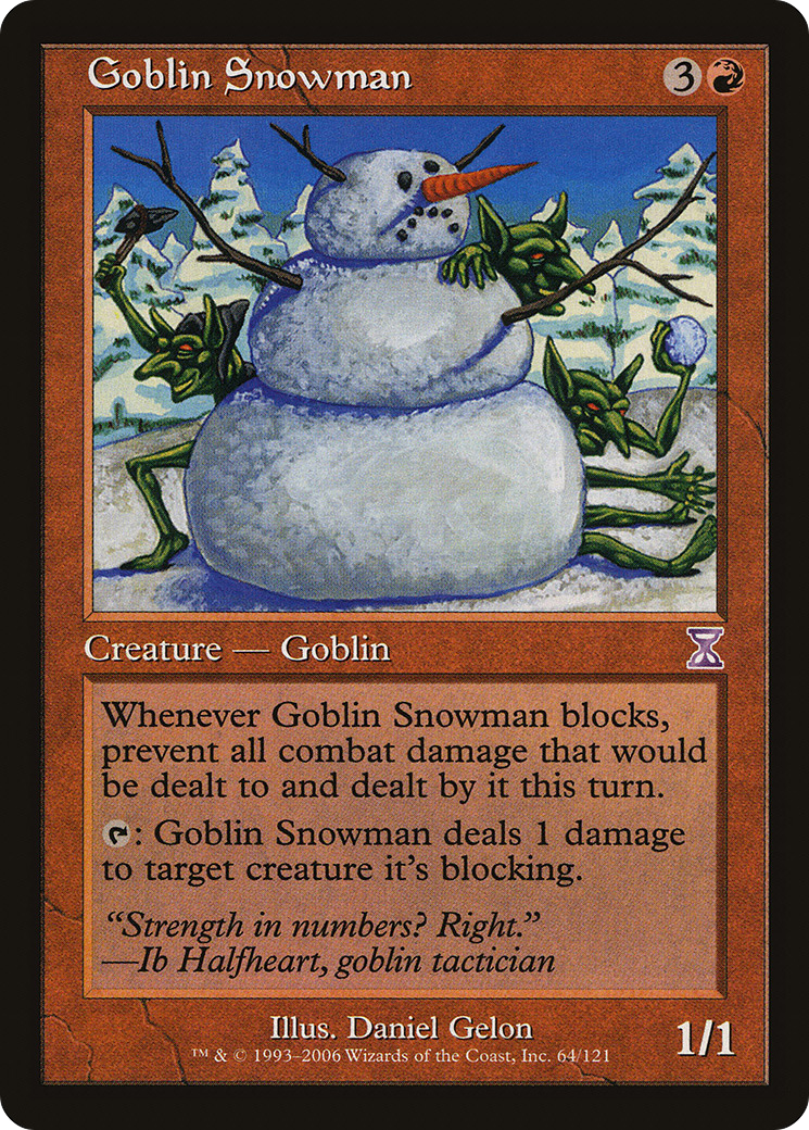 Goblin Snowman (TSB-064) - Time Spiral Timeshifted - Premium MTG Single from Wizards of the Coast - Just $0.08! Shop now at Game Crave Tournament Store