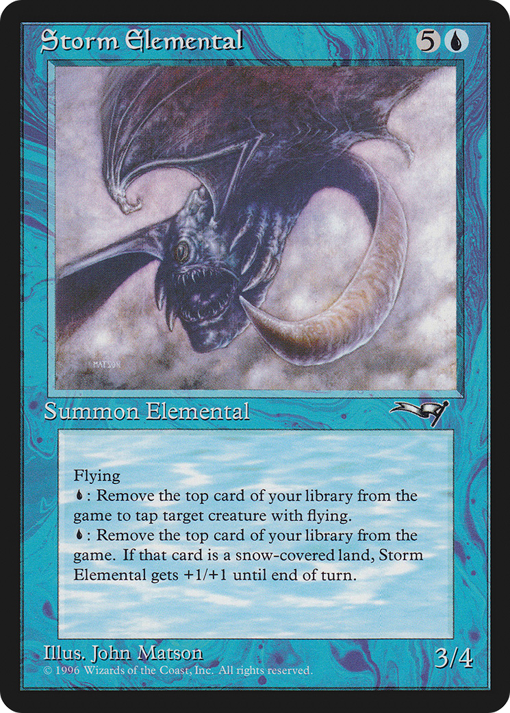 Storm Elemental (ALL-037) - Alliances - Premium MTG Single from Wizards of the Coast - Just $0.08! Shop now at Game Crave Tournament Store