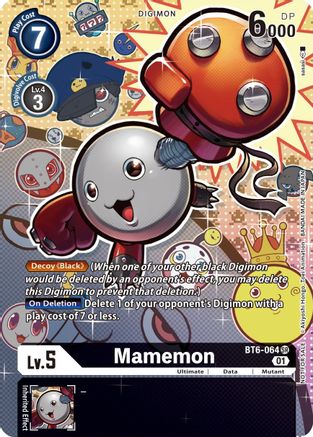 Mamemon (Alternate Art) (BT6-064) - Double Diamond Foil - Premium Digimon Single from Bandai - Just $0.25! Shop now at Game Crave Tournament Store