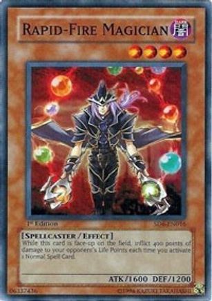 Rapid-Fire Magician (SD6-EN016) - Structure Deck: Spellcaster's Judgment Unlimited - Premium Yugioh Single from Konami - Just $0.33! Shop now at Game Crave Tournament Store