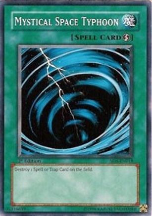 Mystical Space Typhoon (SD6-EN018) - Structure Deck: Spellcaster's Judgment 1st Edition - Premium Yugioh Single from Konami - Just $0.40! Shop now at Game Crave Tournament Store