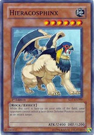 Hieracosphinx (SD7-EN009) - Structure Deck: Invincible Fortress Unlimited - Premium Yugioh Single from Konami - Just $0.08! Shop now at Game Crave Tournament Store
