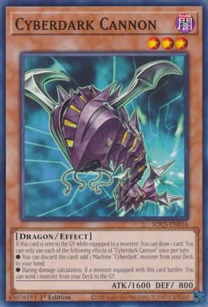 Cyberdark Cannon (SDCS-EN016) - Structure Deck: Cyber Strike Unlimited - Premium Yugioh Single from Konami - Just $0.25! Shop now at Game Crave Tournament Store