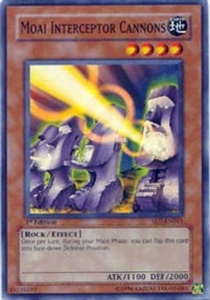 Moai Interceptor Cannons (SD7-EN011) - Structure Deck: Invincible Fortress 1st Edition - Premium Yugioh Single from Konami - Just $0.08! Shop now at Game Crave Tournament Store