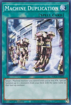 Machine Duplication (SDCS-EN032) - Structure Deck: Cyber Strike 1st Edition - Premium Yugioh Single from Konami - Just $0.25! Shop now at Game Crave Tournament Store