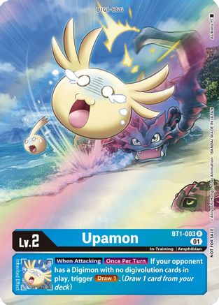 Upamon (1-Year Anniversary Box Topper) (BT1-003) - Release Special Booster Foil - Premium Digimon Single from Bandai - Just $0.87! Shop now at Game Crave Tournament Store