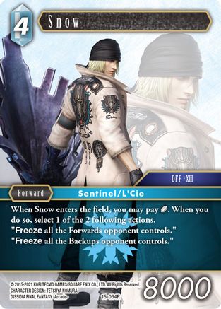 Snow (CRYSTAL DOMINION) Foil - Premium Final Fantasy Single from Crystal Dominion - Just $0.15! Shop now at Game Crave Tournament Store
