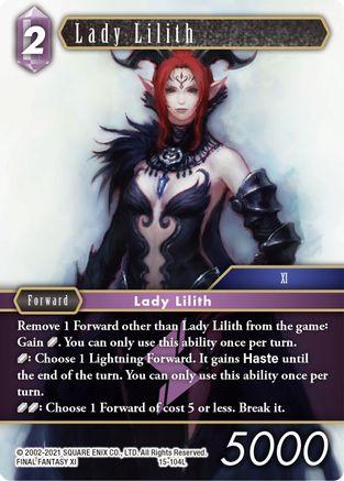 Lady Lilith (CRYSTAL DOMINION) Foil - Premium Final Fantasy Single from Crystal Dominion - Just $9.85! Shop now at Game Crave Tournament Store