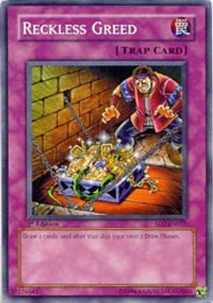 Reckless Greed (SD7-EN031) - Structure Deck: Invincible Fortress 1st Edition - Premium Yugioh Single from Konami - Just $0.08! Shop now at Game Crave Tournament Store