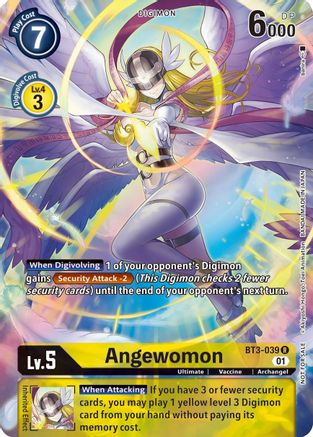Angewomon (1-Year Anniversary Box Topper) (BT3-039) - Release Special Booster Foil - Premium Digimon Single from Bandai - Just $0.91! Shop now at Game Crave Tournament Store