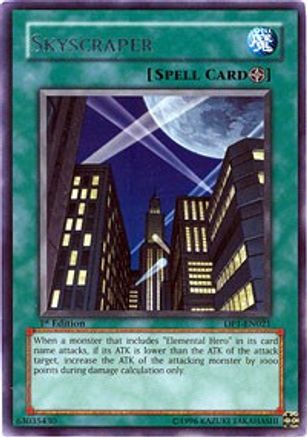 Skyscraper (DP1-EN021) - Duelist Pack 1: Jaden Yuki 1st Edition - Premium Yugioh Single from Konami - Just $0.68! Shop now at Game Crave Tournament Store