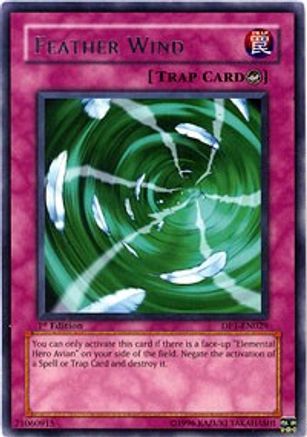 Feather Wind (DP1-EN029) - Duelist Pack 1: Jaden Yuki Unlimited - Premium Yugioh Single from Konami - Just $0.25! Shop now at Game Crave Tournament Store