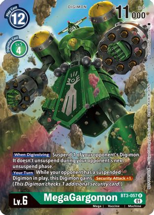 MegaGargomon (1-Year Anniversary Box Topper) (BT3-057) - Release Special Booster Foil - Premium Digimon Single from Bandai - Just $1.03! Shop now at Game Crave Tournament Store
