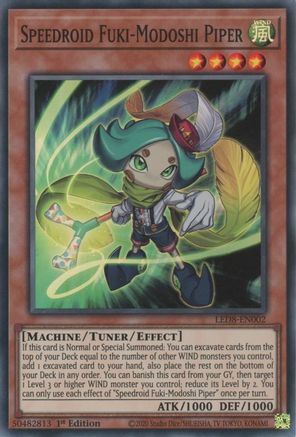 Speedroid Fuki-Modoshi Piper (LED8-EN002) - Legendary Duelists: Synchro Storm 1st Edition - Premium Yugioh Single from Konami - Just $0.25! Shop now at Game Crave Tournament Store