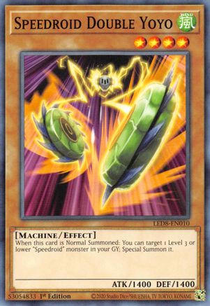 Game Crave Tournament Store - Speedroid Double Yoyo (LED8-EN010) - Legendary Duelists: Synchro Storm 1st Edition Game Crave Tournament Store - Speedroid Double Yoyo (LED8-EN010) - Legendary Duelists: Synchro Storm 1st Edition