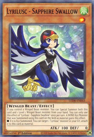 Lyrilusc - Sapphire Swallow (LED8-EN043) - Legendary Duelists: Synchro Storm 1st Edition - Premium Yugioh Single from Konami - Just $0.25! Shop now at Game Crave Tournament Store