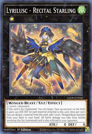 Lyrilusc - Recital Starling (LED8-EN046) - Legendary Duelists: Synchro Storm 1st Edition - Premium Yugioh Single from Konami - Just $0.25! Shop now at Game Crave Tournament Store
