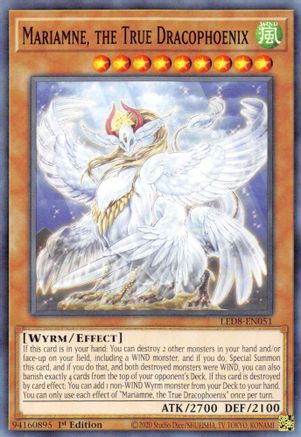 Mariamne, the True Dracophoenix (LED8-EN051) - Legendary Duelists: Synchro Storm 1st Edition - Premium Yugioh Single from Konami - Just $0.25! Shop now at Game Crave Tournament Store