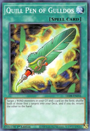 Quill Pen of Gulldos (LED8-EN056) - Legendary Duelists: Synchro Storm 1st Edition - Premium Yugioh Single from Konami - Just $0.25! Shop now at Game Crave Tournament Store