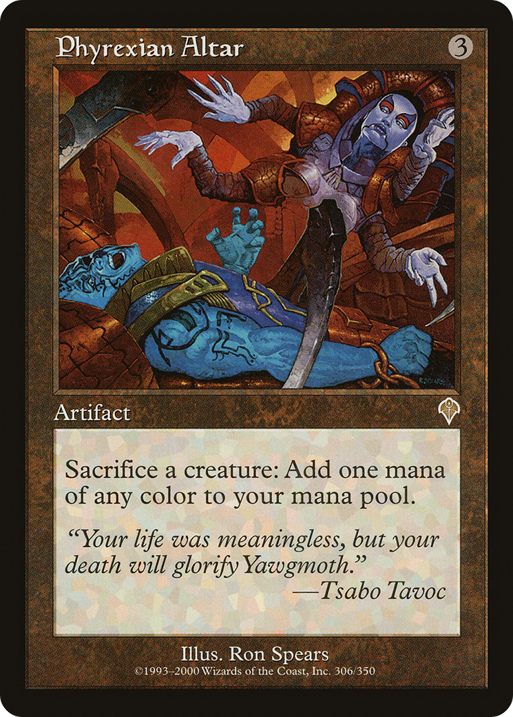 Phyrexian Altar (INV-306) - Invasion Foil - Premium MTG Single from Wizards of the Coast - Just $51.62! Shop now at Game Crave Tournament Store