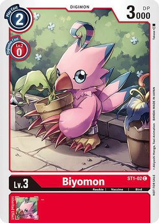 Biyomon (Official Tournament Pack Vol.3) (ST1-02) - Starter Deck 01: Gaia Red - Premium Digimon Single from Bandai - Just $0.08! Shop now at Game Crave Tournament Store