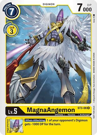 MagnaAngemon (Official Tournament Pack Vol.3) (ST3-08) - Starter Deck 03: Heaven's Yellow - Premium Digimon Single from Bandai - Just $0.08! Shop now at Game Crave Tournament Store