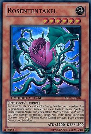 Rose Tentacles (German) - "Rosententakel" (AC11-DE010) - Advent Calendar 2011 (Adventskalender) Limited - Premium Yugioh Single from Konami - Just $2.99! Shop now at Game Crave Tournament Store