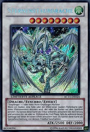 Stardust Dragon (German) - "Sternenstaubdrache" (AC11-DE024) - Advent Calendar 2011 (Adventskalender) Limited - Premium Yugioh Single from Konami - Just $27.99! Shop now at Game Crave Tournament Store