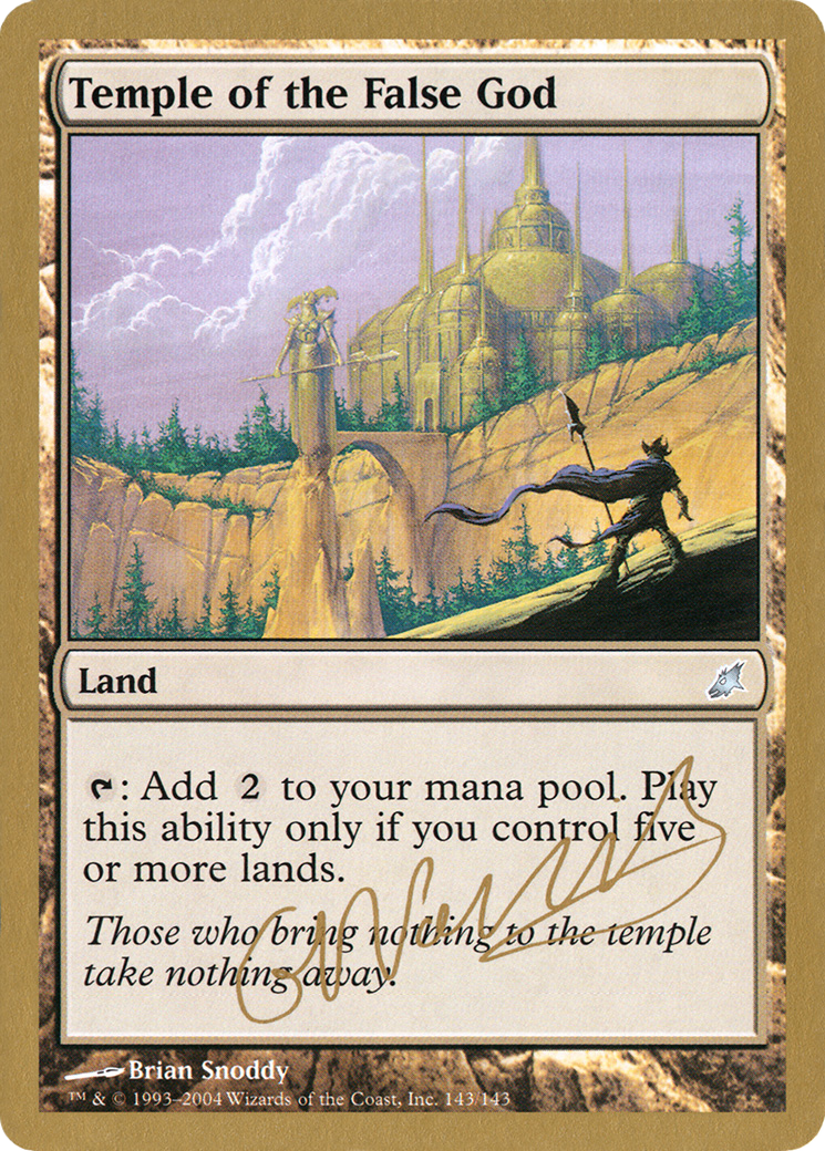 Temple of the False God (WC04-GN143) - World Championship Decks 2004 - Premium MTG Single from Wizards of the Coast - Just $0.20! Shop now at Game Crave Tournament Store