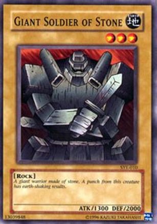 Giant Soldier of Stone (SYE-010) - Starter Deck: Yugi Evolution Unlimited - Premium Yugioh Single from Konami - Just $0.25! Shop now at Game Crave Tournament Store